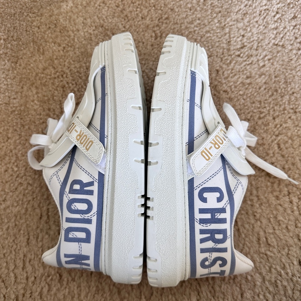 Christian Dior-ID Sneaker White and French Blue Technical Fabric Size 39 Womens - Picture 8 of 16